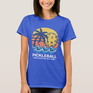 Camiseta Diseño de Playa Tropical de Baloncesto - Personali