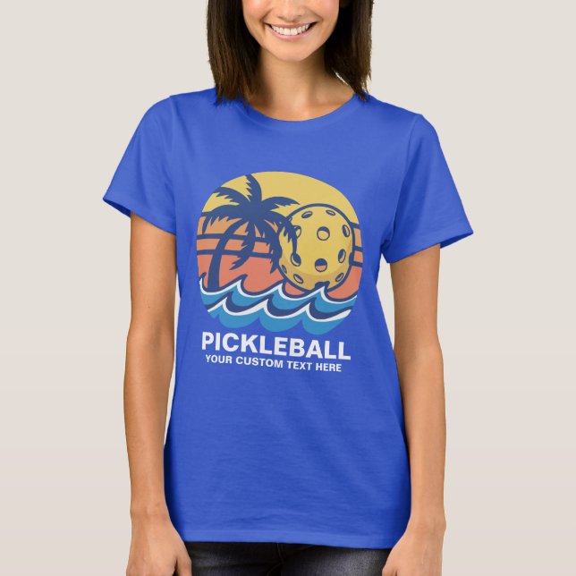 Camiseta Diseño de Playa Tropical de Baloncesto - Personali (Anverso)