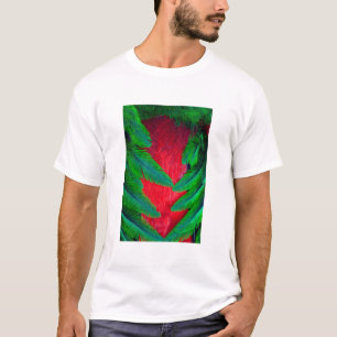Camiseta diseño de pluma de Quetzal resplandeciente