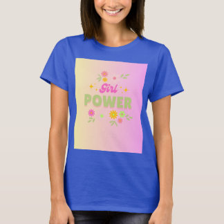 Camiseta Diseño de poder de chica