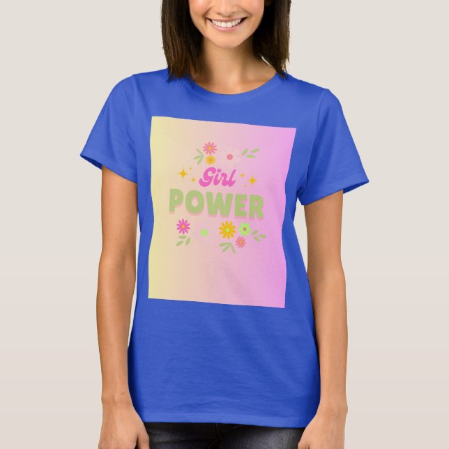 Camiseta Diseño de poder de chica  (Anverso)