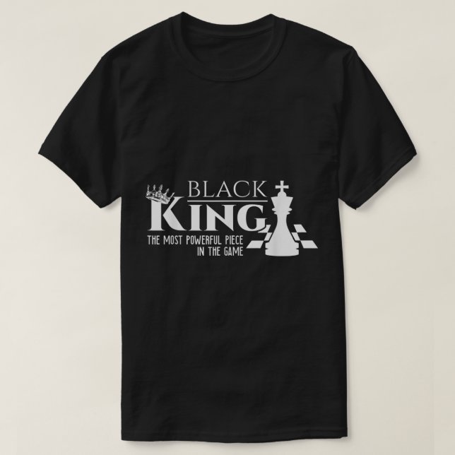 Camiseta Diseño de poder del rey de ajedrez (Diseño del anverso)