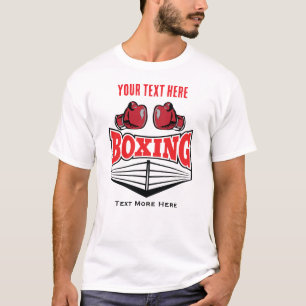 Camiseta Diseño de poder y lucha de boxeo
