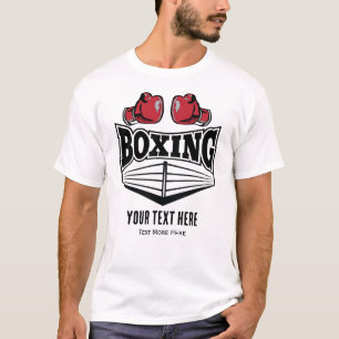 Camiseta Diseño de poder y lucha de boxeo