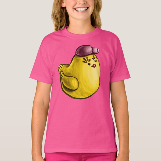 Camiseta Diseño de pollo lindo - Graciosa Pascua de pollo a (Anverso)