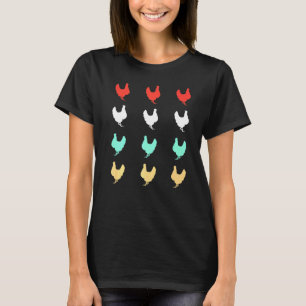 Camiseta Diseño de pollo vintage Pollo