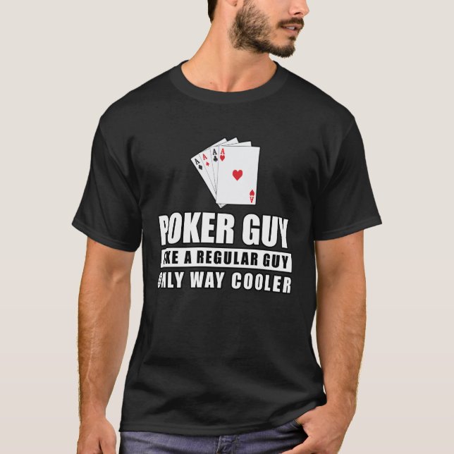 Camiseta Diseño de póquer divertido (Anverso)
