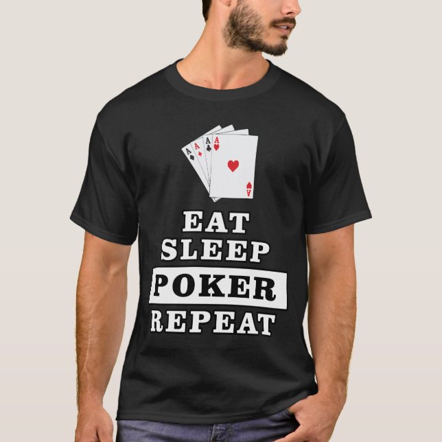 Camiseta Diseño de póquer divertido (Anverso)