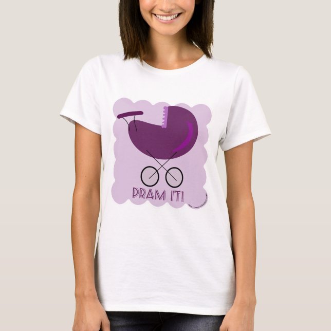 Camiseta Diseño de portaequipajes de rodillos rápidos Pram  (Anverso)