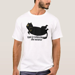 Camiseta Diseño de postura de yoga relajada y mindfulness z