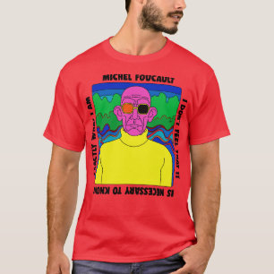 Camiseta Diseño de presupuesto retro de Michel Foucault