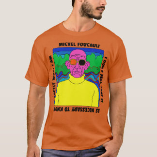 Camiseta Diseño de presupuesto retro de Michel Foucault