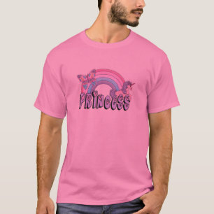 Camiseta Diseño de Princesa Mariposa Unicornio Arcoíris