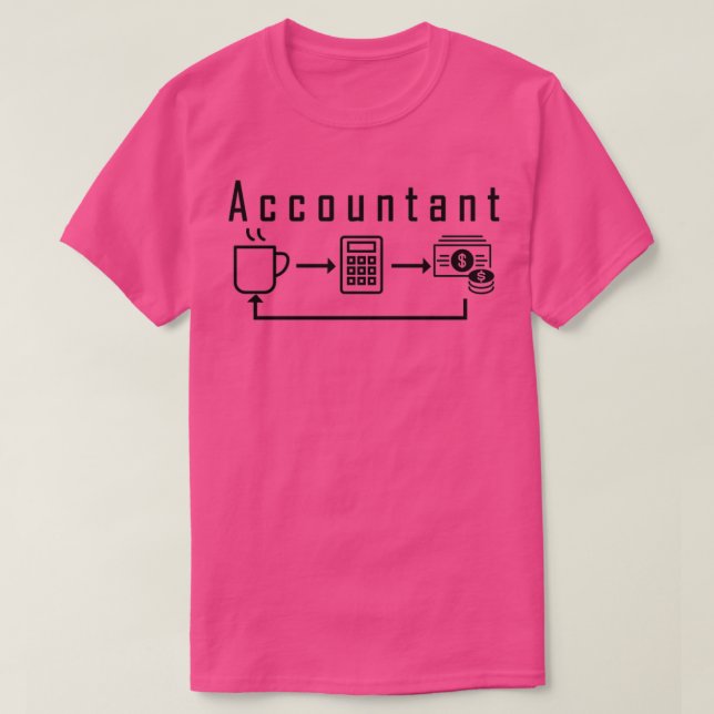 Camiseta DISEÑO DE PROFESIÓN DE Contador 2 (Diseño del anverso)