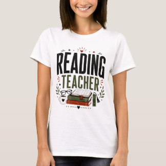 Camiseta Diseño de profesor de lectura amante de los libros