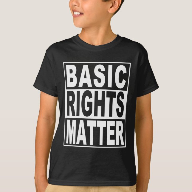 Camiseta Diseño de protesta de derechos básicos para Pegati (Anverso)
