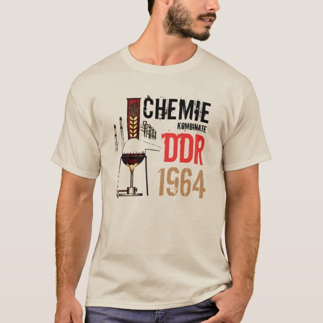 Camiseta Diseño de publicidad DDR química (Anverso)