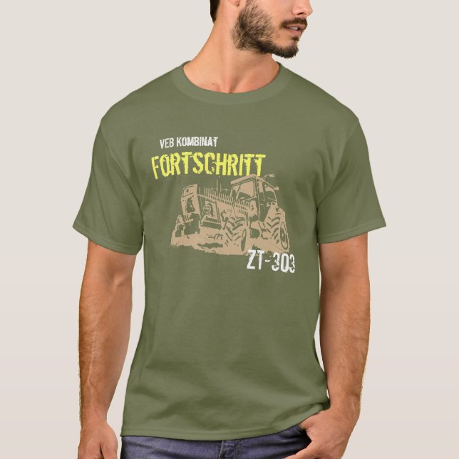 Camiseta Diseño de publicidad tractores DDR (Anverso)