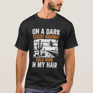 Camiseta Diseño de puesta de sol de cactus de carretera del