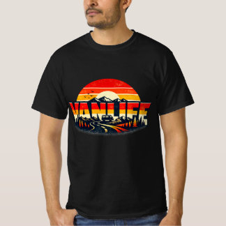 Camiseta Diseño de puesta de sol de VANLIFE, Comunidad nóma