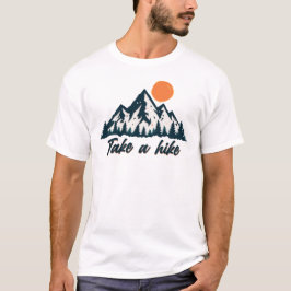 Camiseta Diseño de puesta de sol en el bosque de montaña Ta