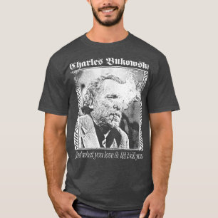 Camiseta Diseño de punkstyle estético Charles Bukowski