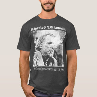 Camiseta Diseño de punkstyle estético Charles Bukowski
