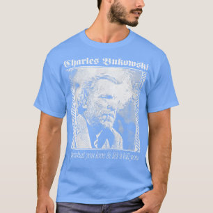 Camiseta Diseño de punkstyle estético Charles Bukowski