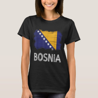 Camiseta Diseño de raíces bosnias bandera de Bosnia y Herze