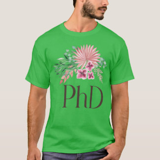 Camiseta Diseño de ramo floral bohemio Phd