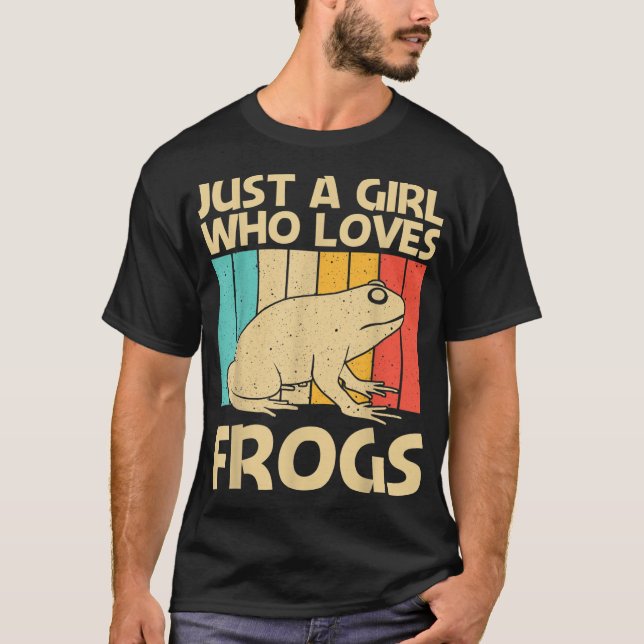 Camiseta Diseño De Rana Cuta Para Chicas Mascota De Toad Ca (Anverso)
