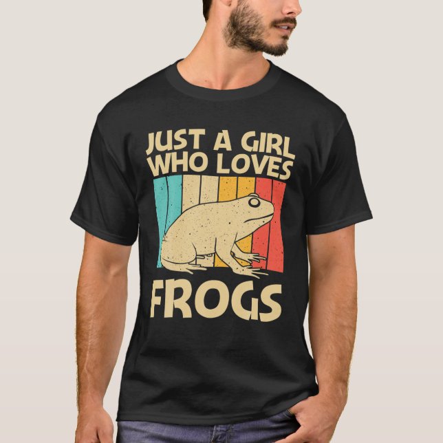 Camiseta Diseño De Rana Cuta Para Chicas Mascota De Toad Ca (Anverso)