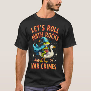 Camiseta Diseño de rana de mesa Mago Caos Roll Math R