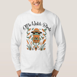 Camiseta Diseño de Rana Observadora de Aves