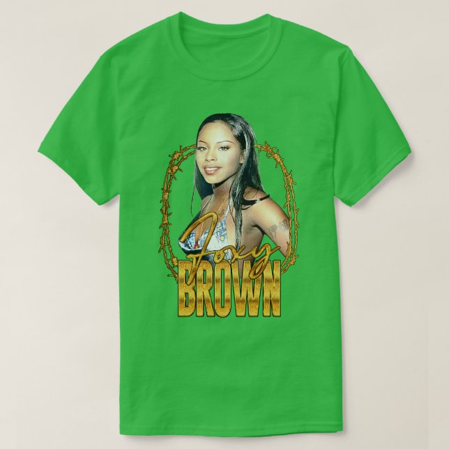 Camiseta Diseño de rap retro de Foxy Brown 90 (Diseño del anverso)