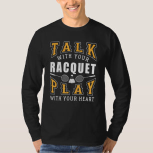 Camiseta Diseño de Raquet Badminton para jugador