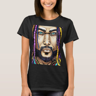 Camiseta Diseño de Rastaman Reggae Dub Jah Rasta