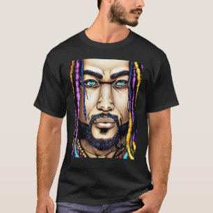 Camiseta Diseño de Rastaman Reggae Dub Jah Rasta
