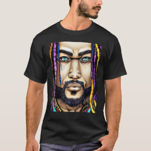 Camiseta Diseño de Rastaman Reggae Dub Jah Rasta