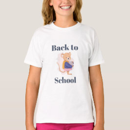 Camiseta diseño de ratón de regreso a la escuela