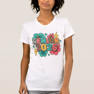 Camiseta Diseño de rayo floral atrevido Senior 2026