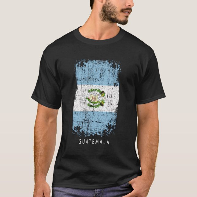 Camiseta Diseño de recuerdos de Guatemala - Bandera del paí (Anverso)