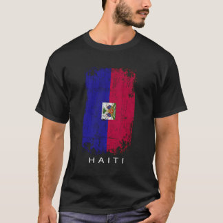 Camiseta Diseño de recuerdos de Haití - Bandera del país Ha