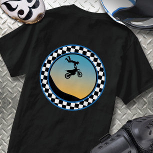 Camiseta Diseño de redondeo con contrastes de Motocross