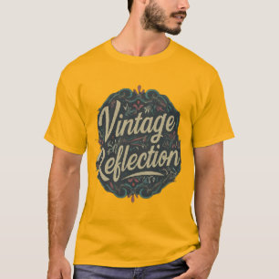Camiseta Diseño de reflexión vintage