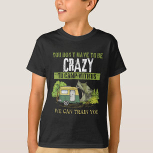 Camiseta Diseño de regalo de broma de camping loco para ama
