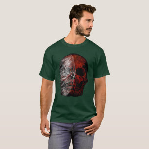 CAMISETA DISEÑO DE REGALO DE HALLOWEEN GRÁFICO DE CALAVERA