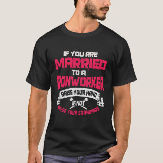 Camiseta Diseño De Regalo Sindical De Ironworker En La Part