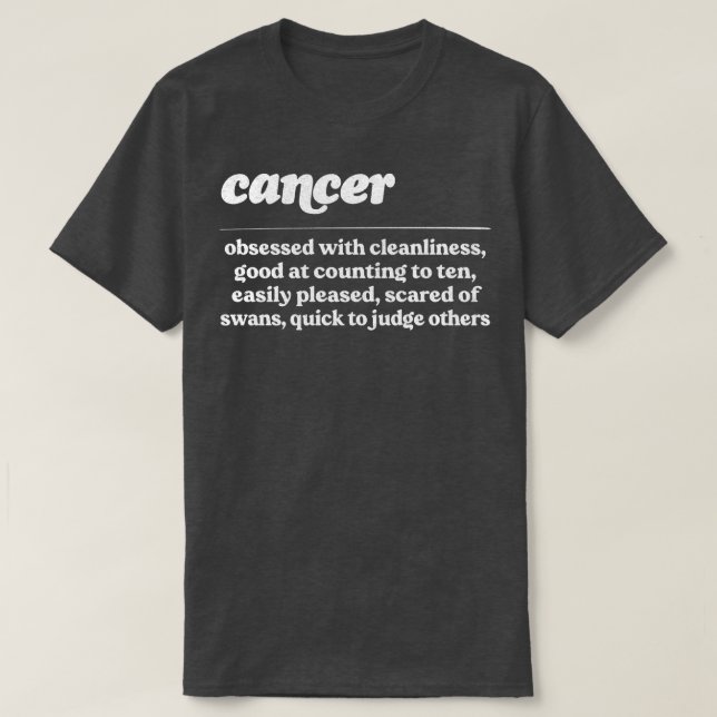 Camiseta Diseño de regalo zodiaco y humorístico (Diseño del anverso)