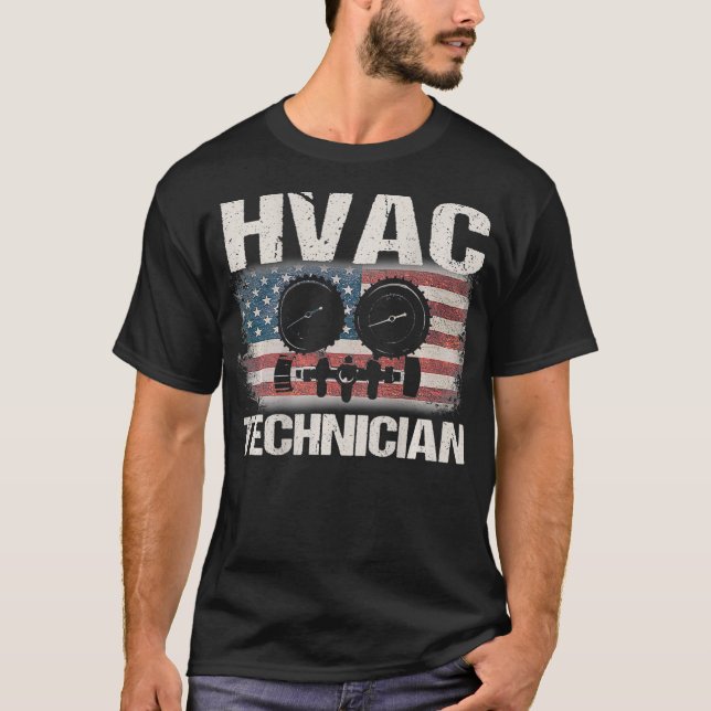 Camiseta Diseño De Regalos Técnicos De HVAC En La Parte Pos (Anverso)